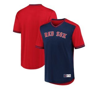 Men's Fanatics Branded Navy/Red Boston Red Sox Iconic Walk Off V-Neck